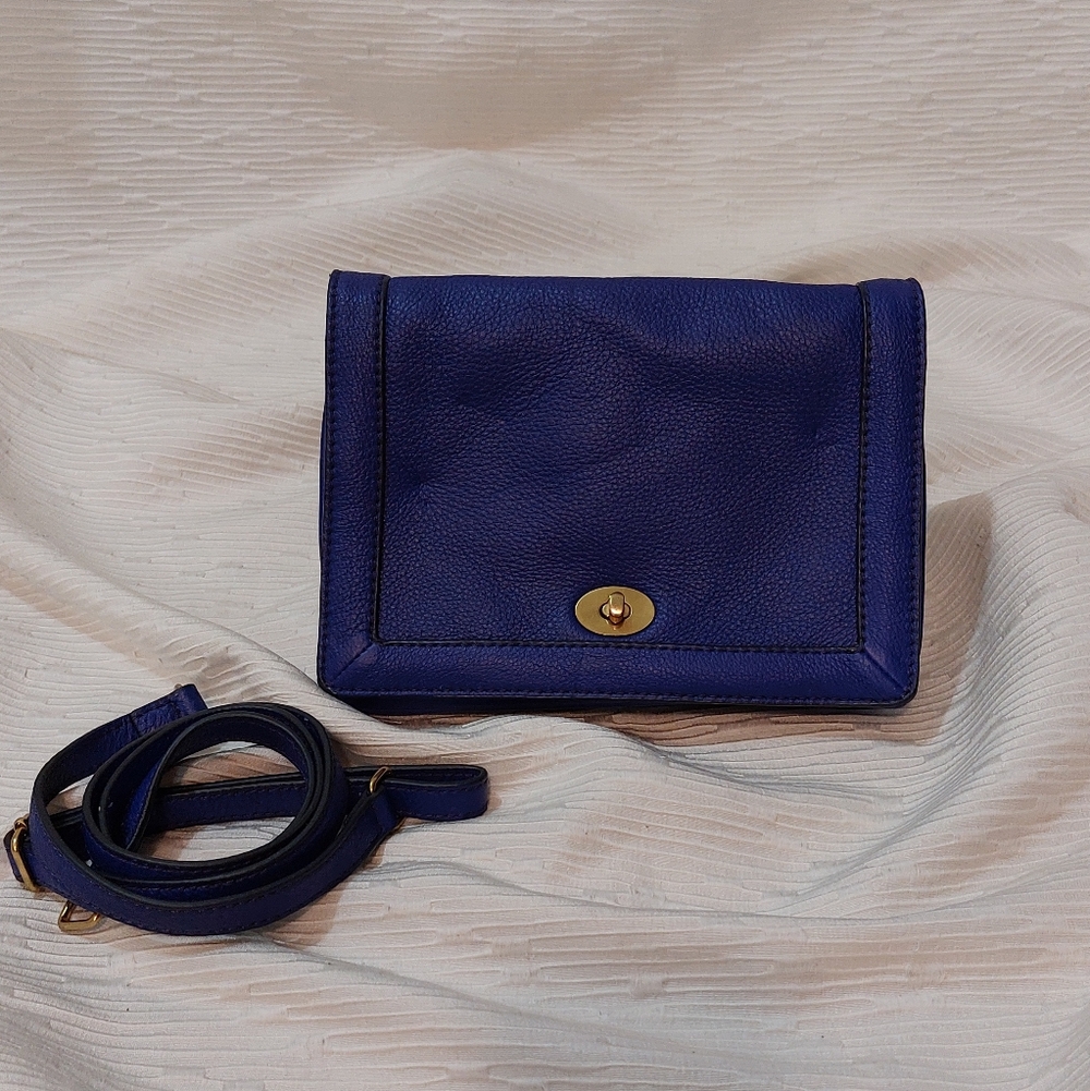 J. Crew Royal Blue Convertable Crossbody Bag